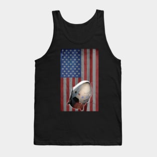 Launch America Flag and Rocket Tank Top